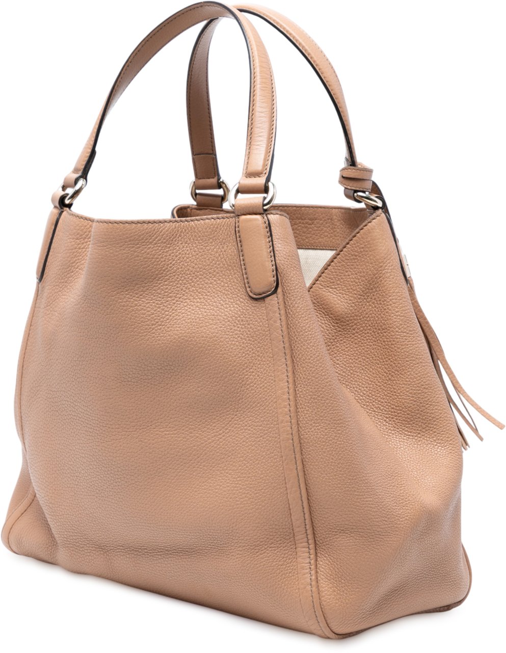 Gucci Medium Leather Soho Cellarius Tote Bruin