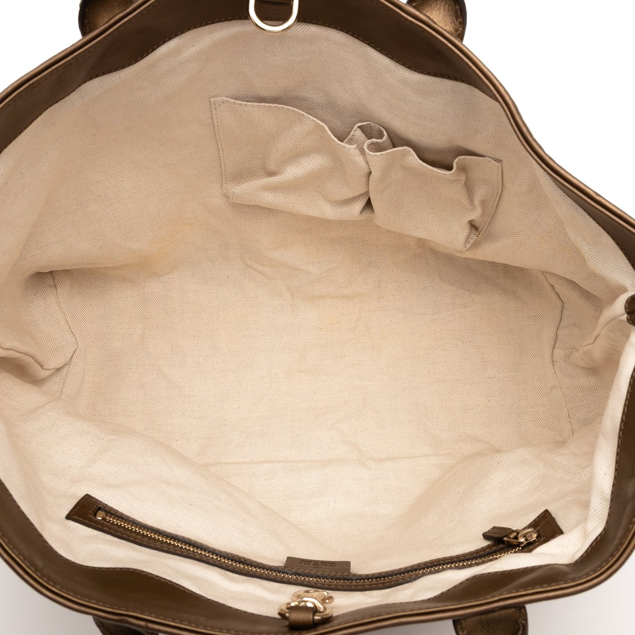 Gucci GG Lurex Heart Bit Tote Bruin