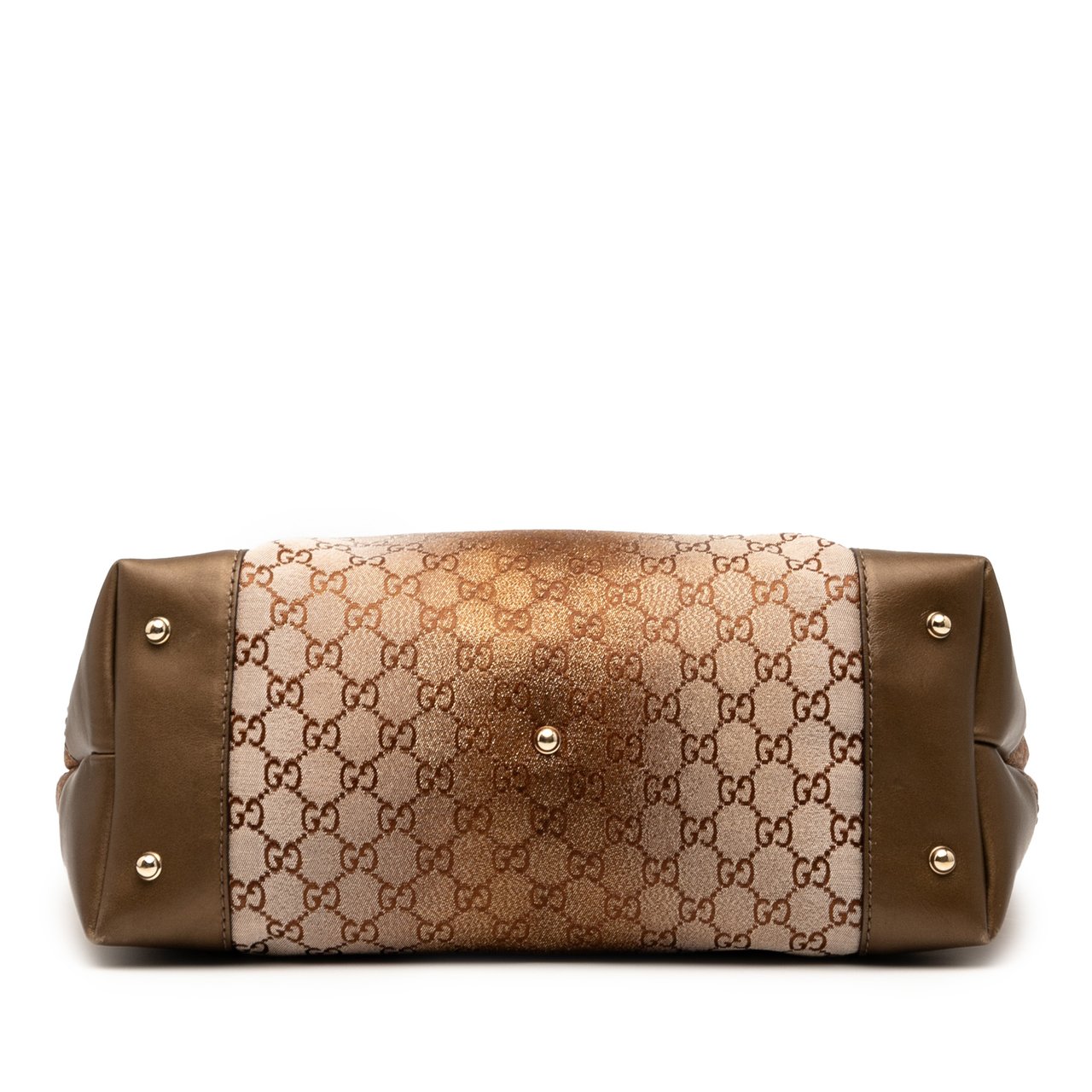 Gucci GG Lurex Heart Bit Tote Bruin