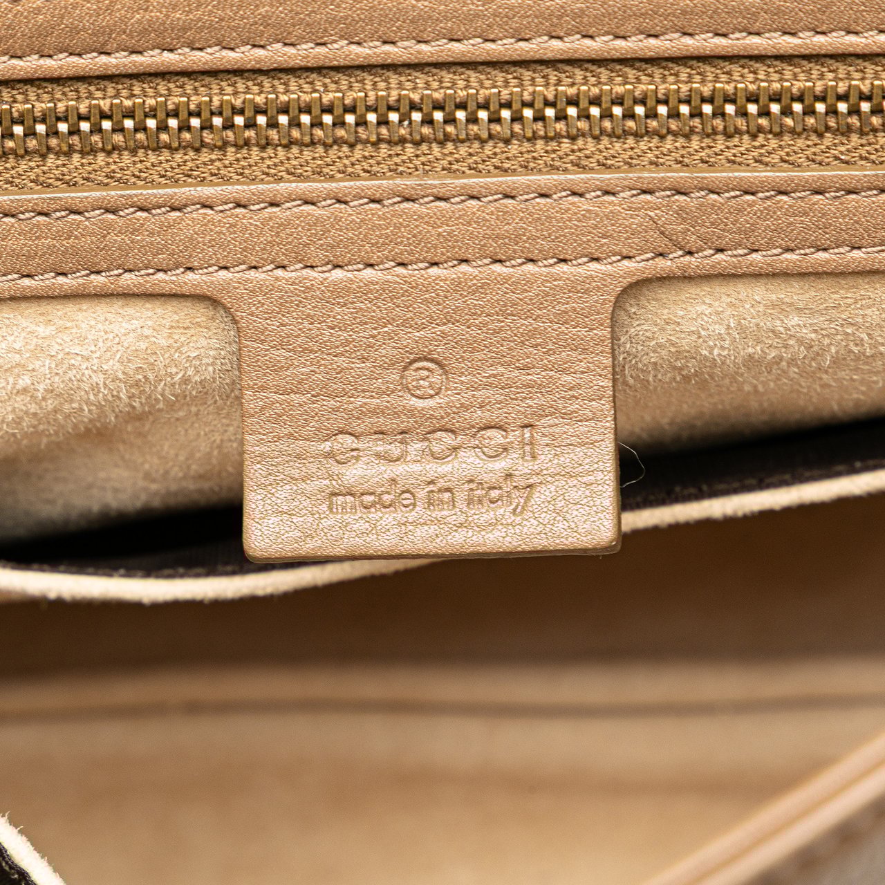 Gucci Leather 1973 Shoulder Bag Bruin