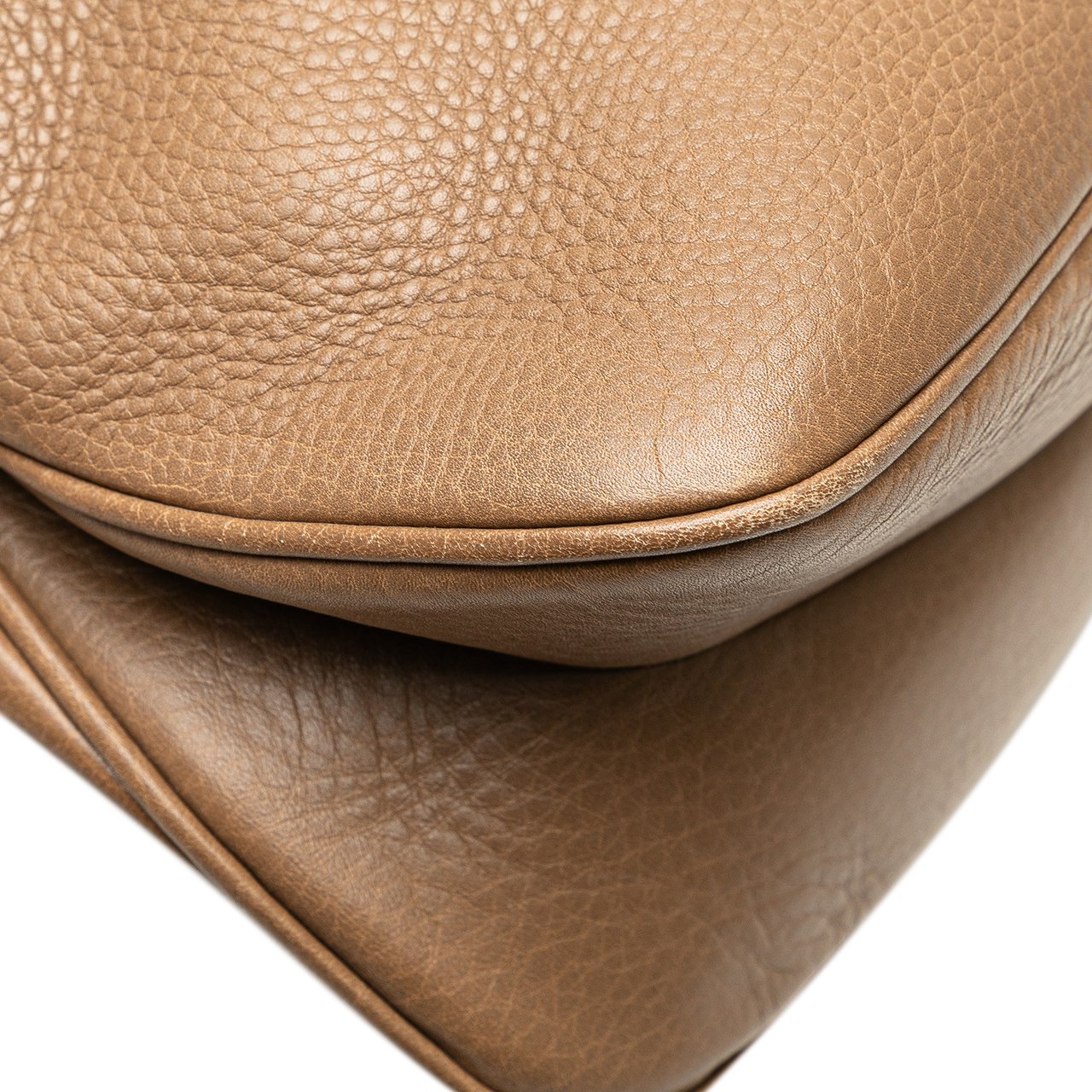 Gucci Leather 1973 Shoulder Bag Bruin