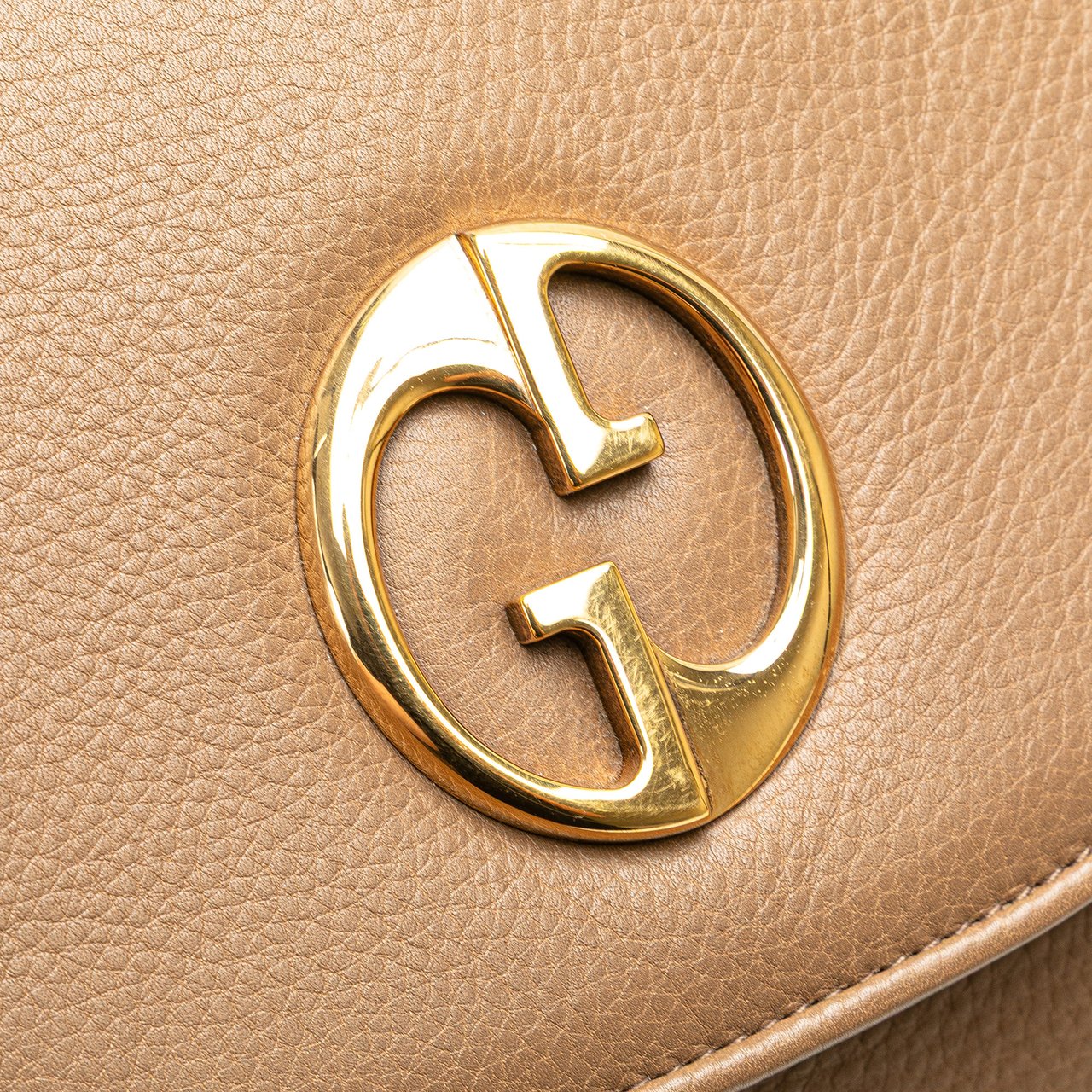 Gucci Leather 1973 Shoulder Bag Bruin