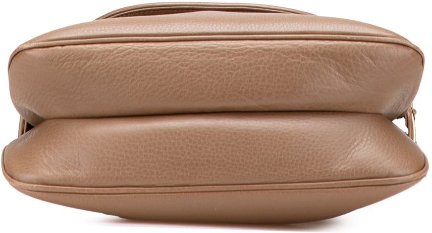 Gucci Leather 1973 Shoulder Bag Bruin