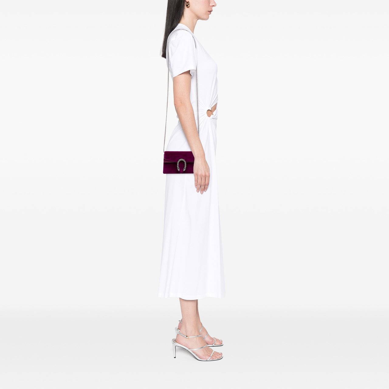 Gucci Mini Velvet Dionysus Crossbody Paars