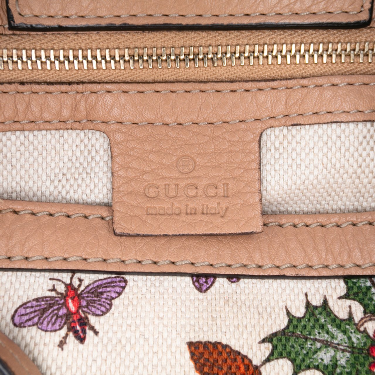 Gucci Medium Canvas Flora Tote Wit