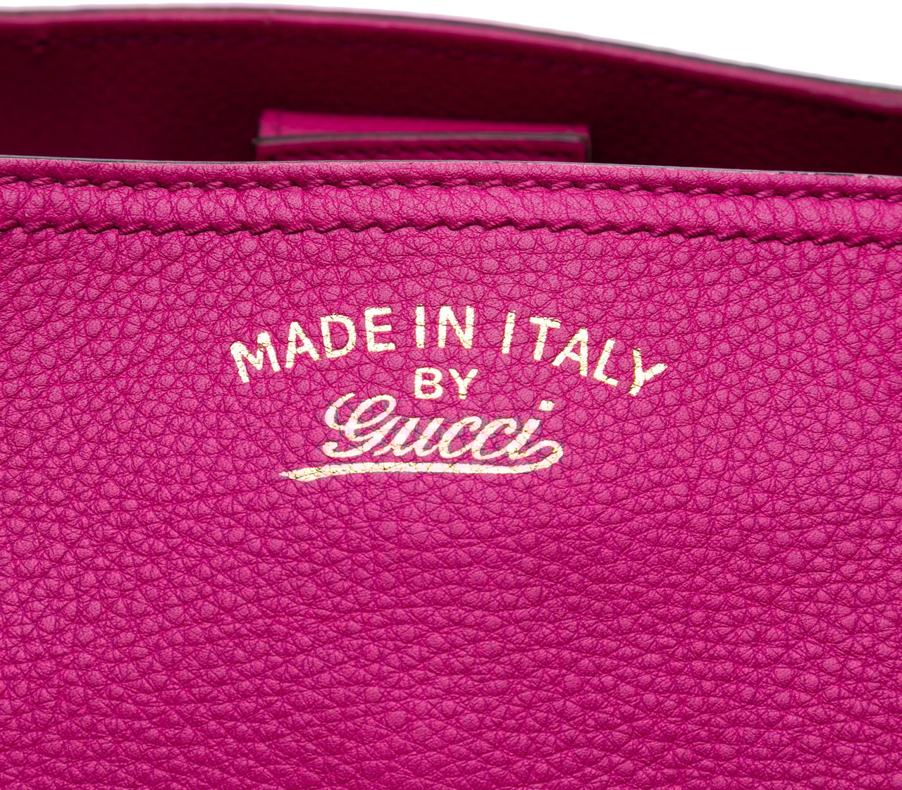 Gucci Medium Calfskin Bamboo Shopper Satchel Roze
