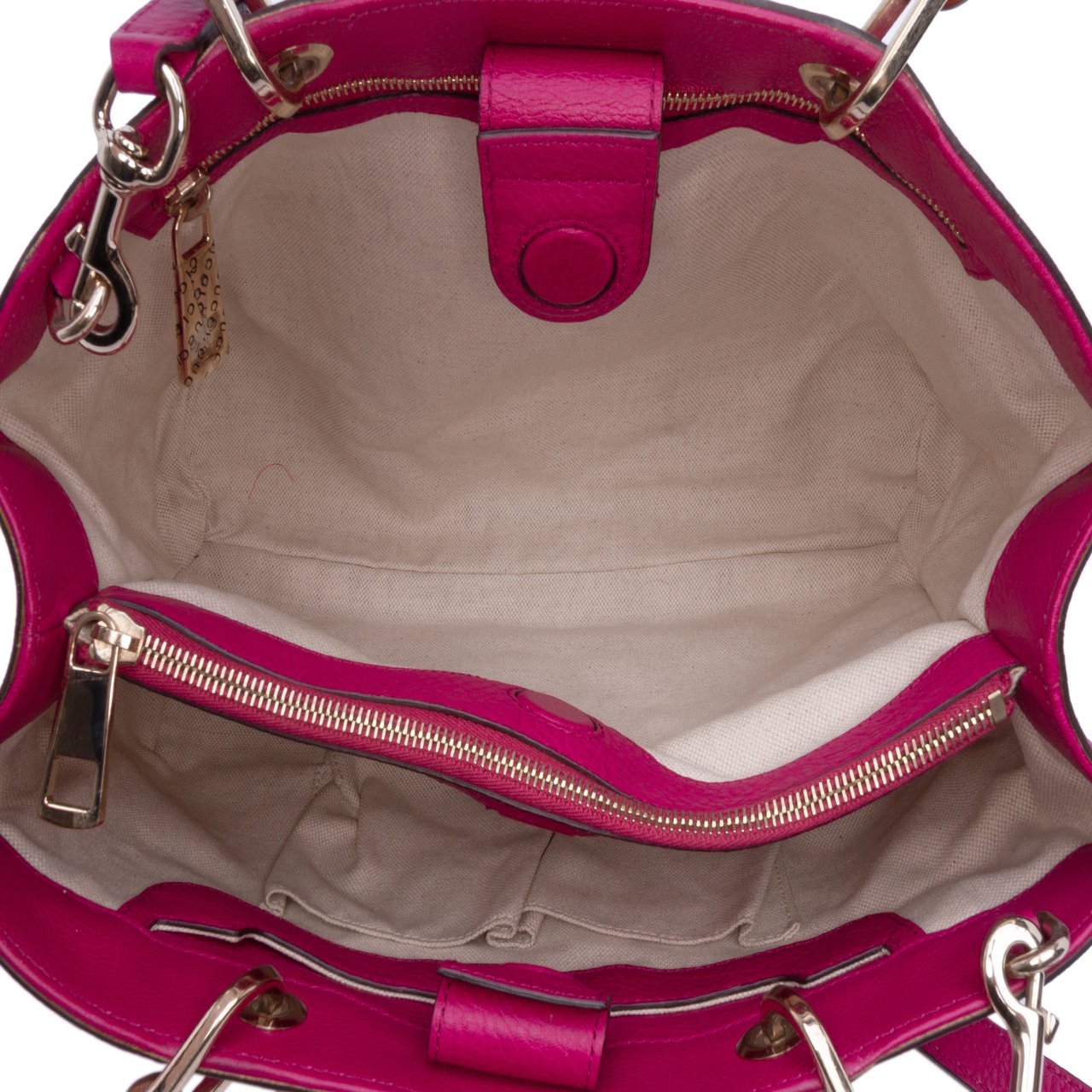 Gucci Medium Calfskin Bamboo Shopper Satchel Roze