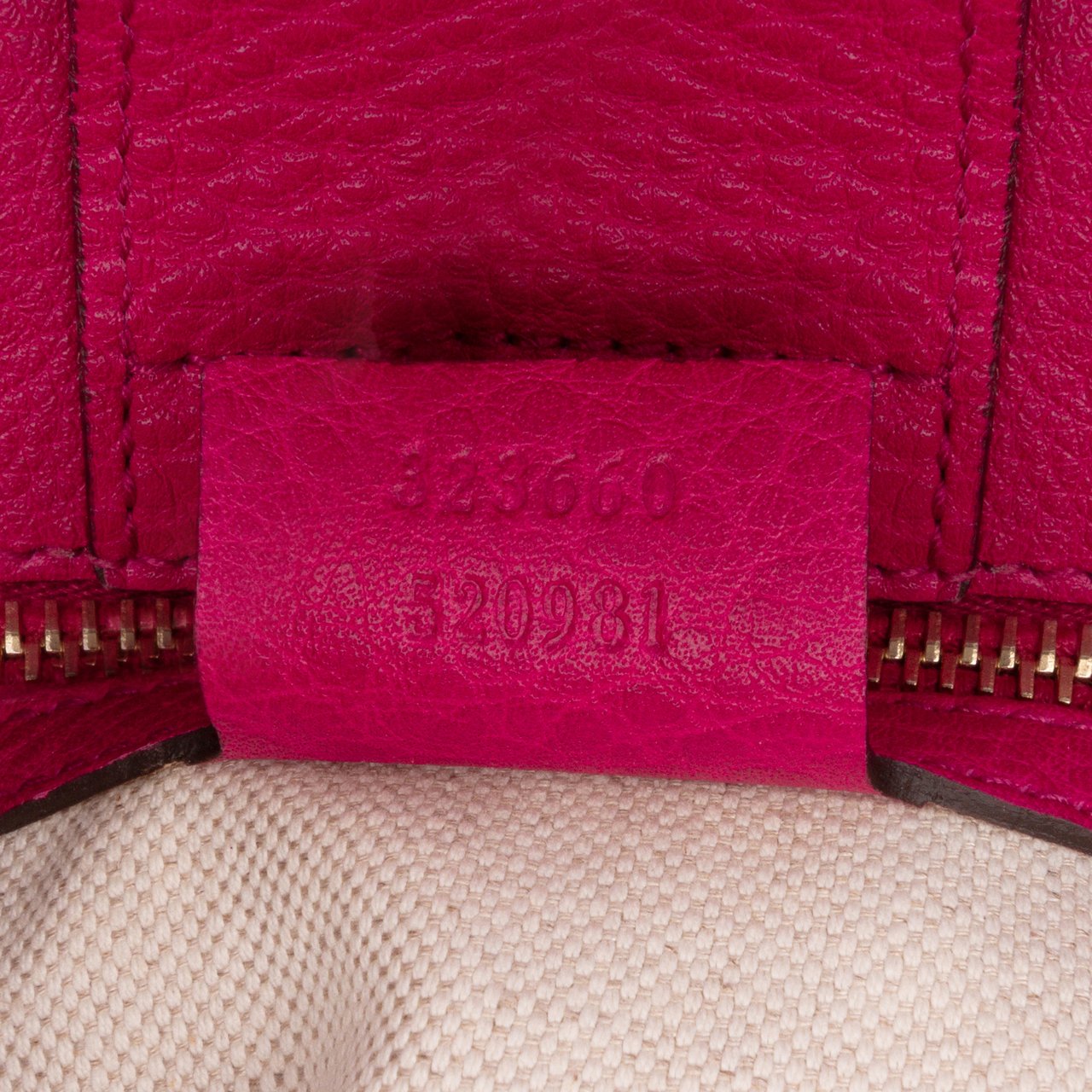Gucci Medium Calfskin Bamboo Shopper Satchel Roze