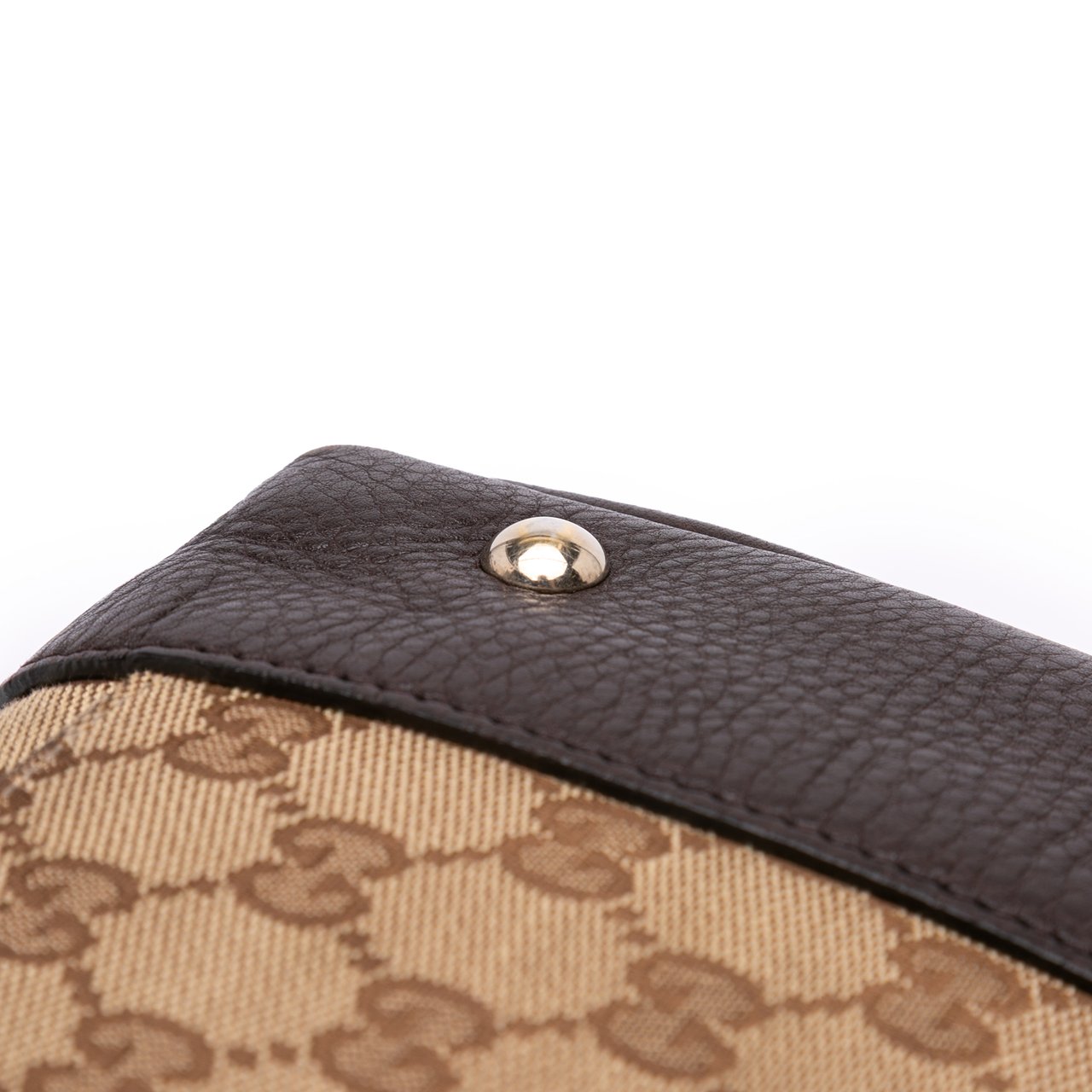 Gucci Medium GG Canvas Web Dressage Tote Bruin