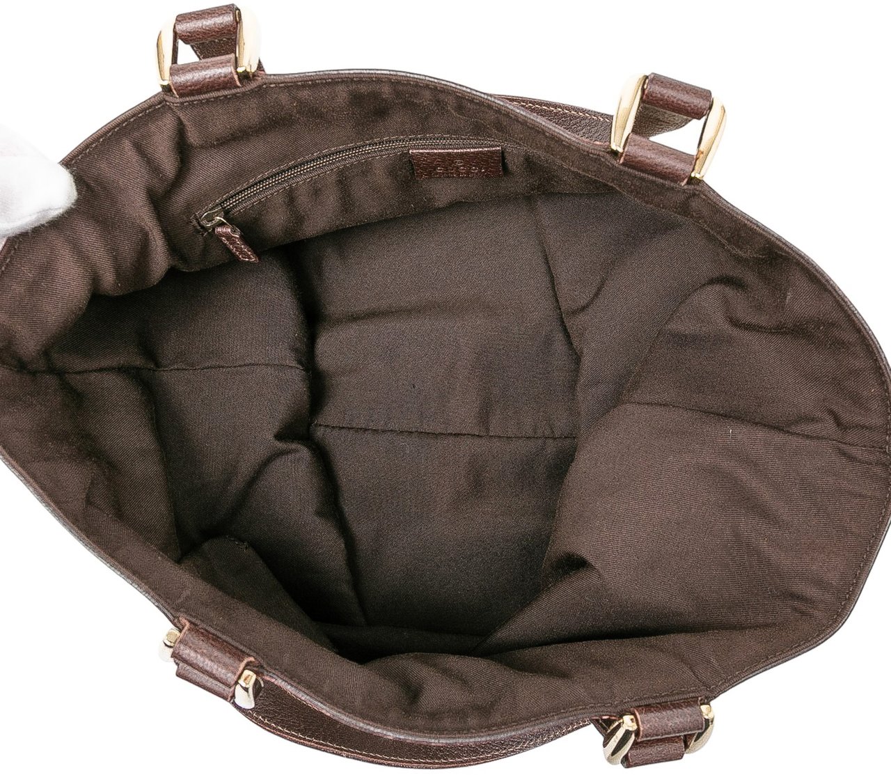 Gucci GG Canvas Abbey D Ring Tote Bruin