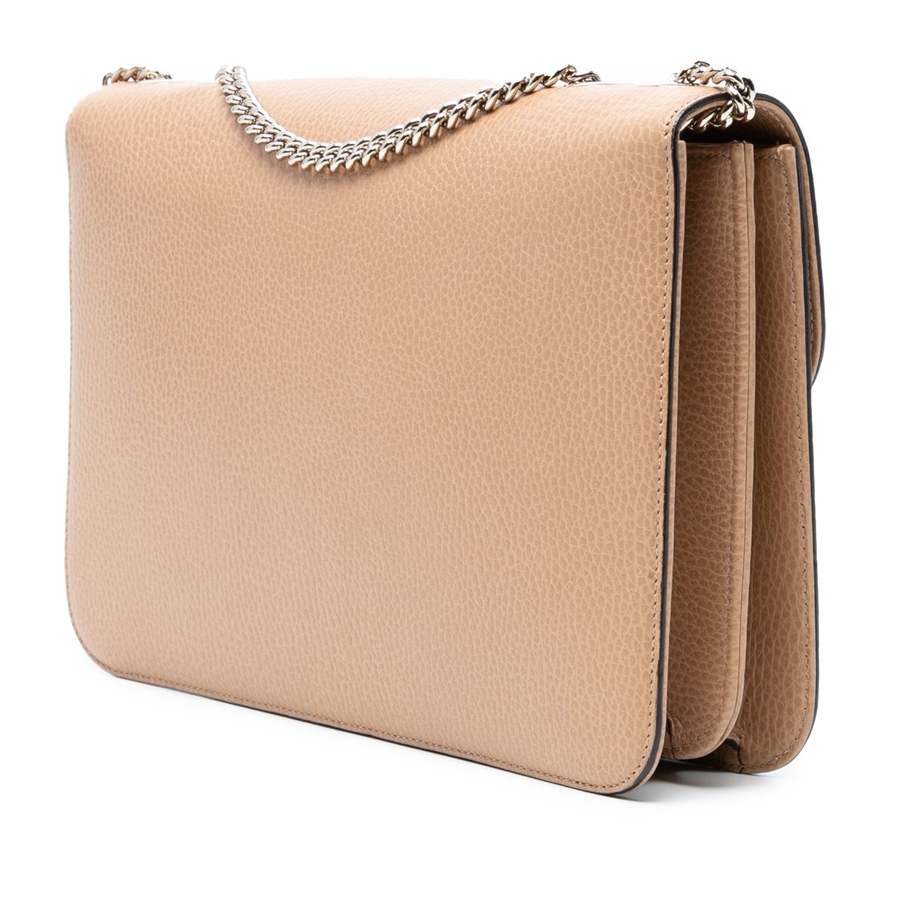 Gucci Medium Dollar Calfskin Interlocking G Crossbody Bruin