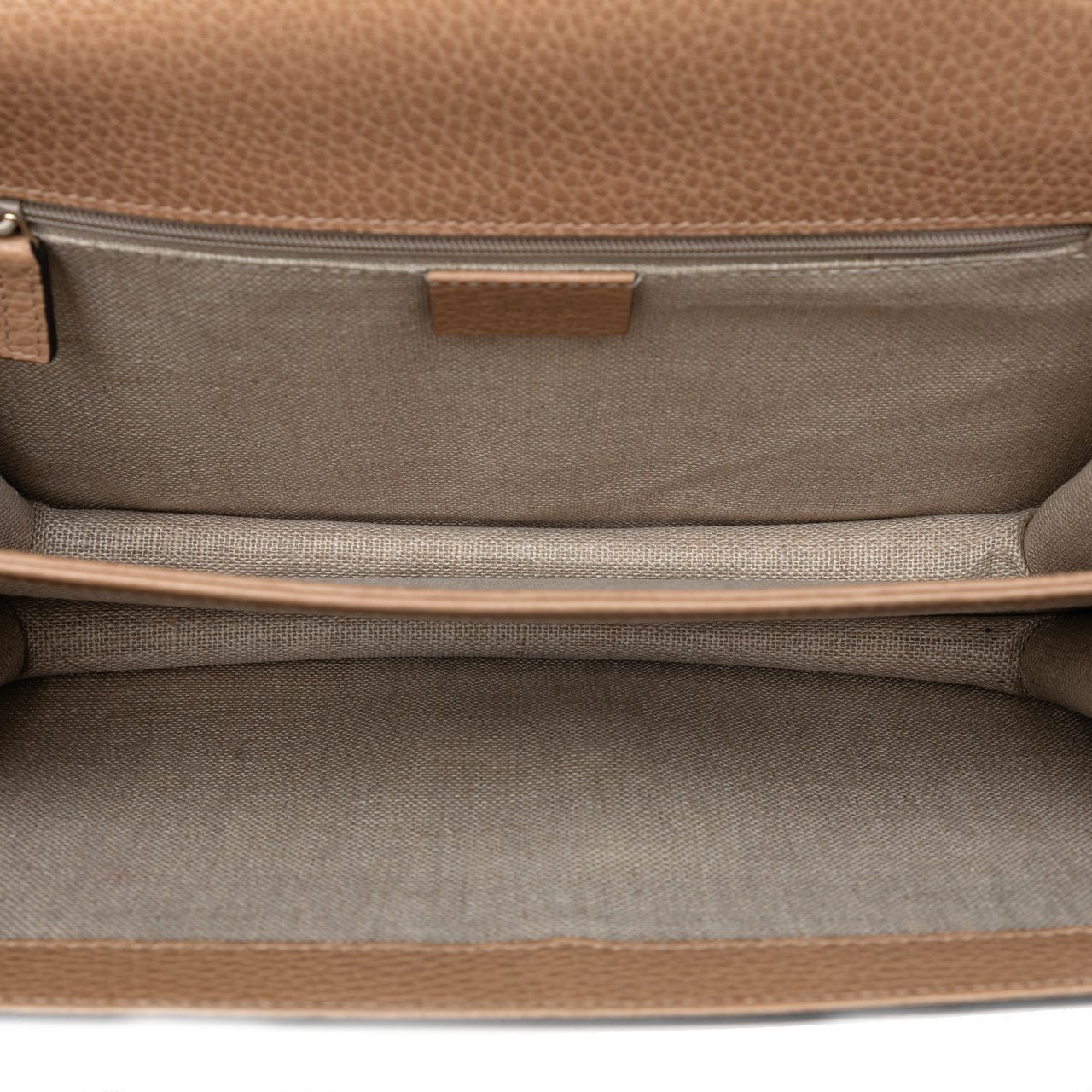 Gucci Medium Dollar Calfskin Interlocking G Crossbody Bruin