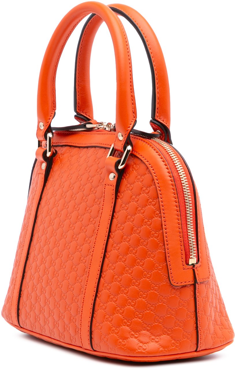 Gucci Mini Microguccissima Dome Satchel Oranje