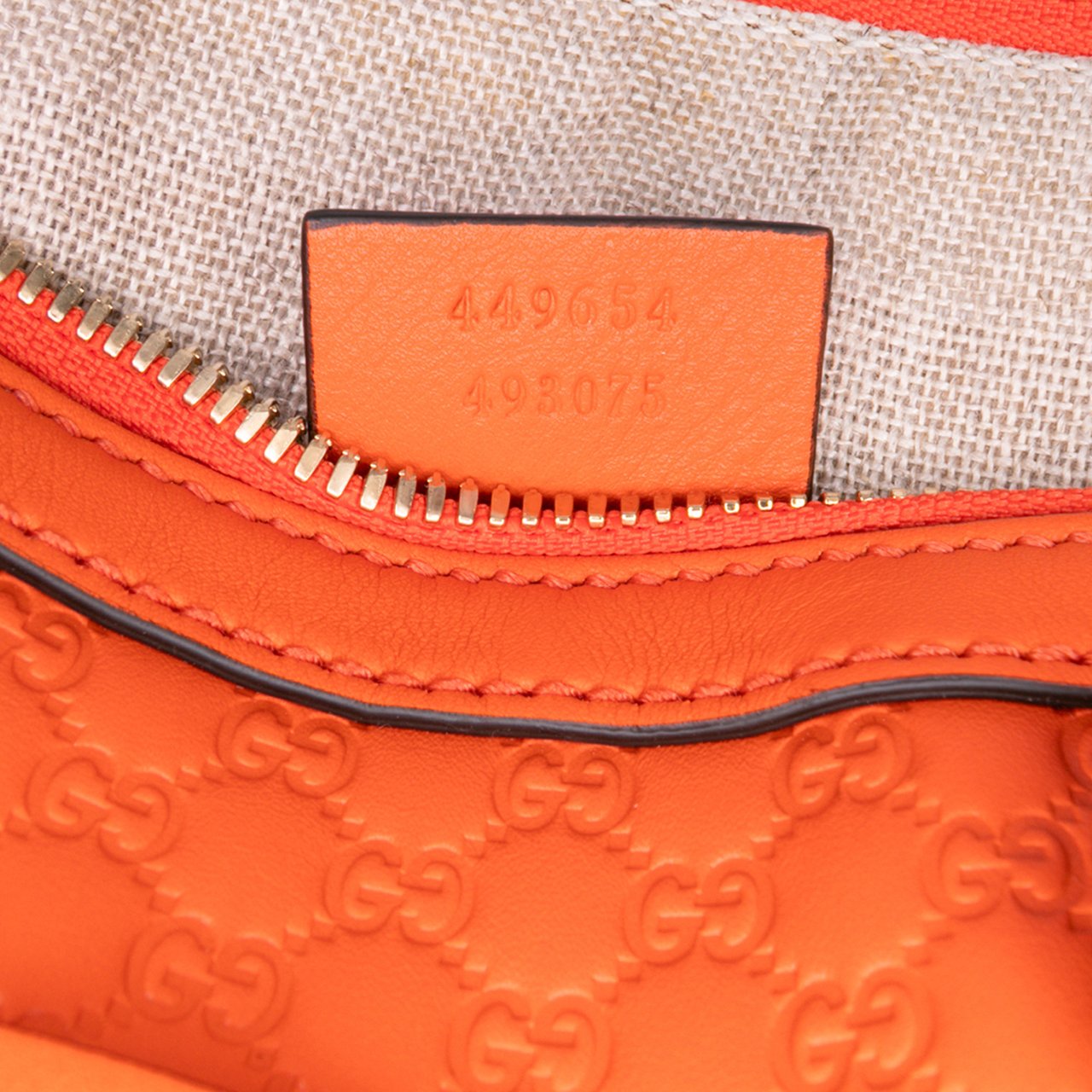 Gucci Mini Microguccissima Dome Satchel Oranje