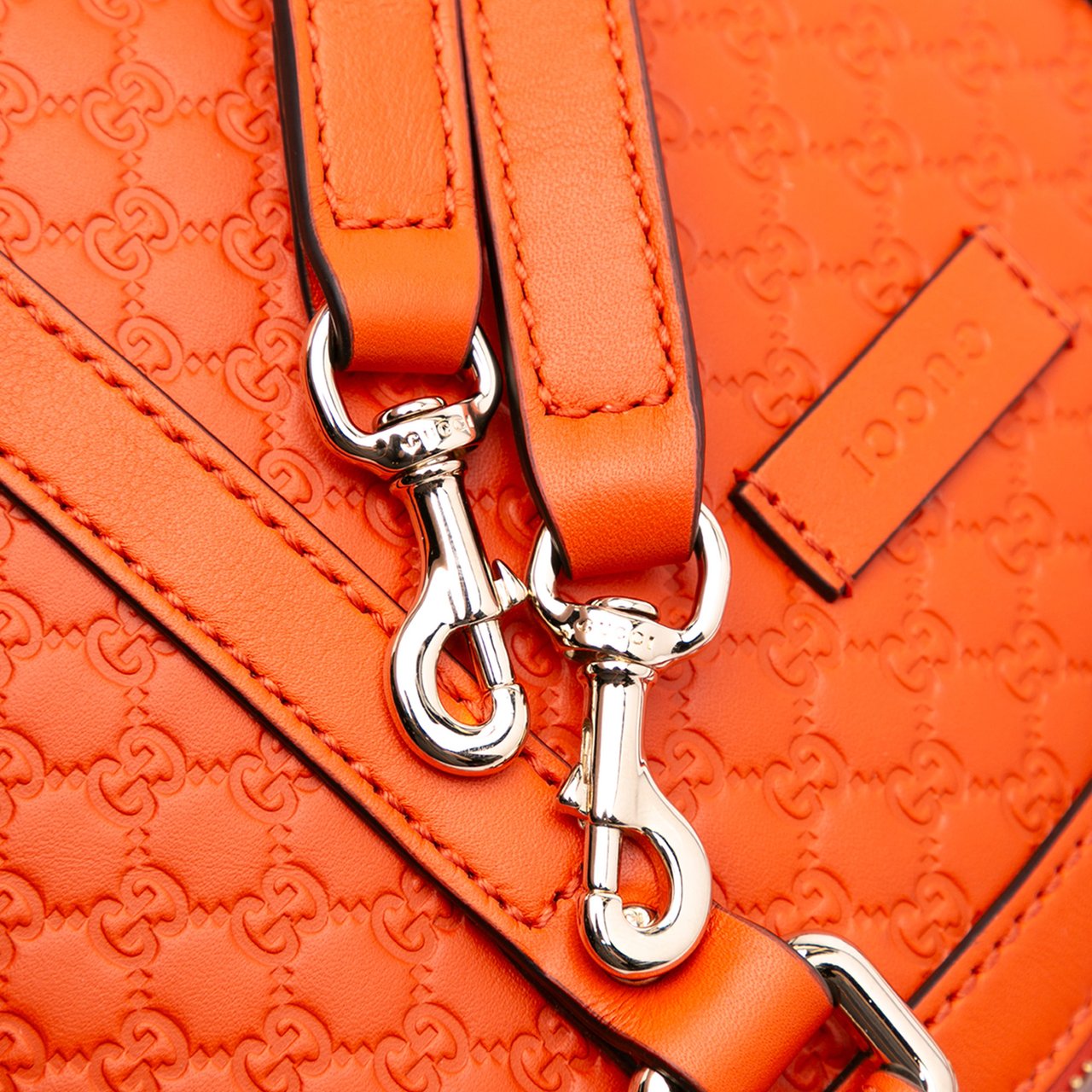 Gucci Mini Microguccissima Dome Satchel Oranje