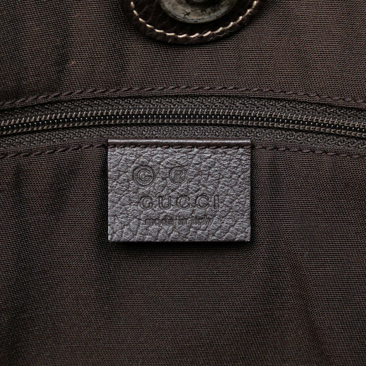 Gucci GG Crystal Bamboo Shopper Tote Bruin