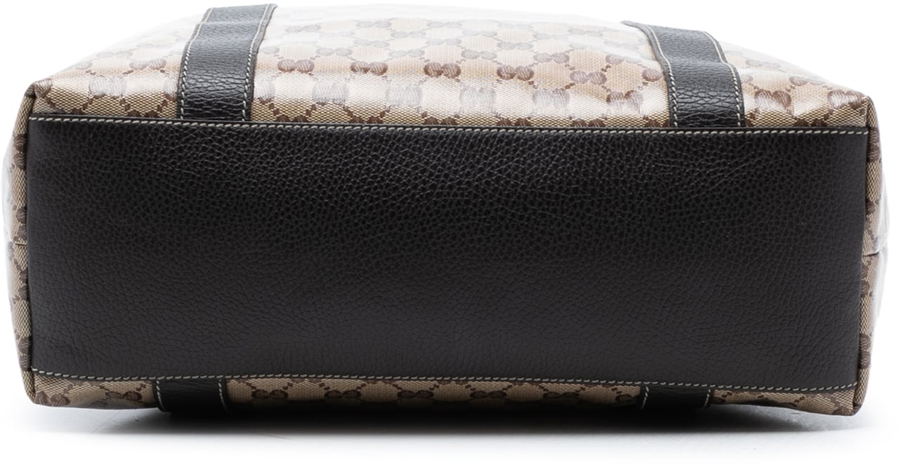 Gucci GG Crystal Bamboo Shopper Tote Bruin