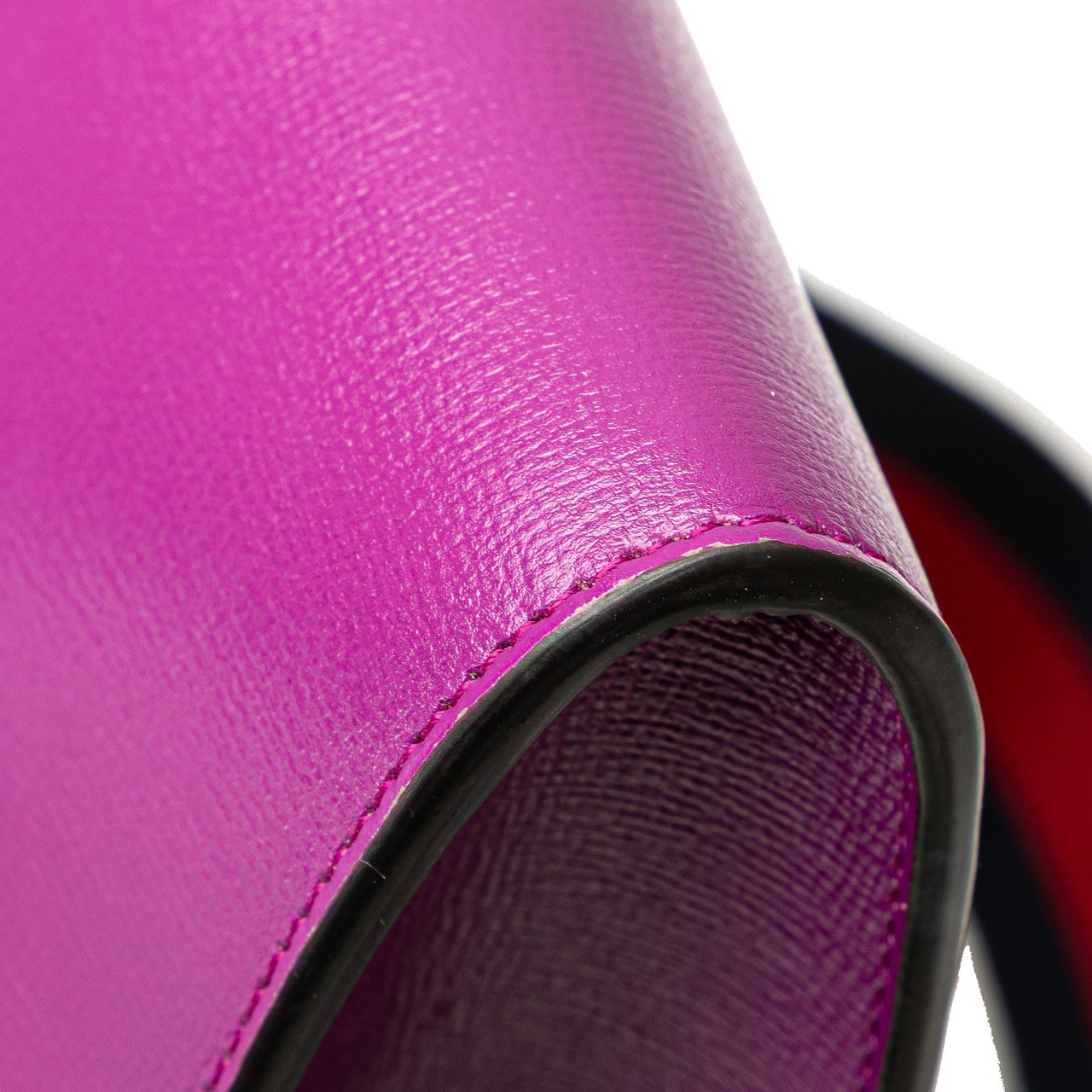 Gucci Mini Leather Horsebit 1955 Web Crossbody Paars