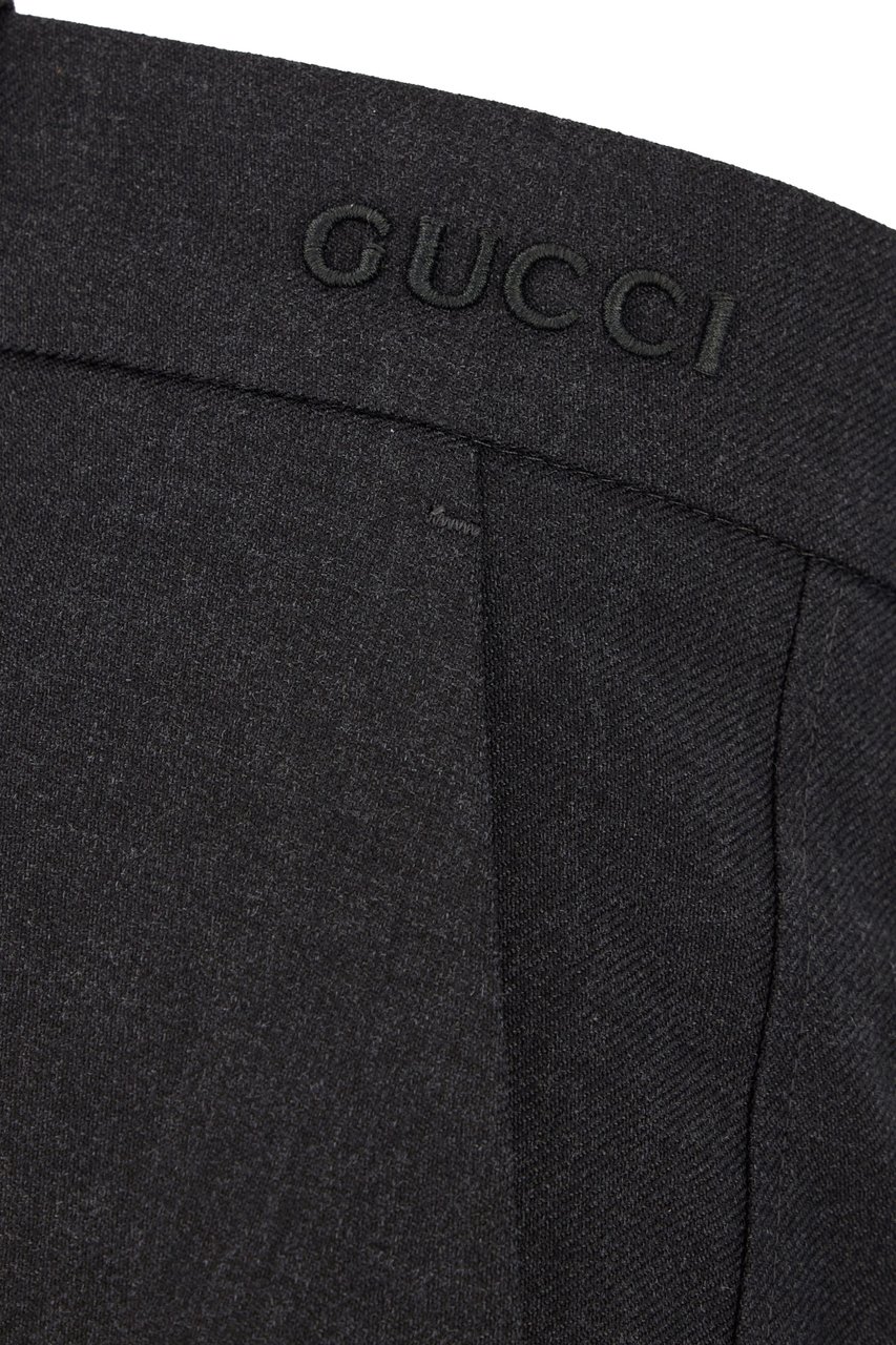Gucci Gucci Graphite wool pants Grijs