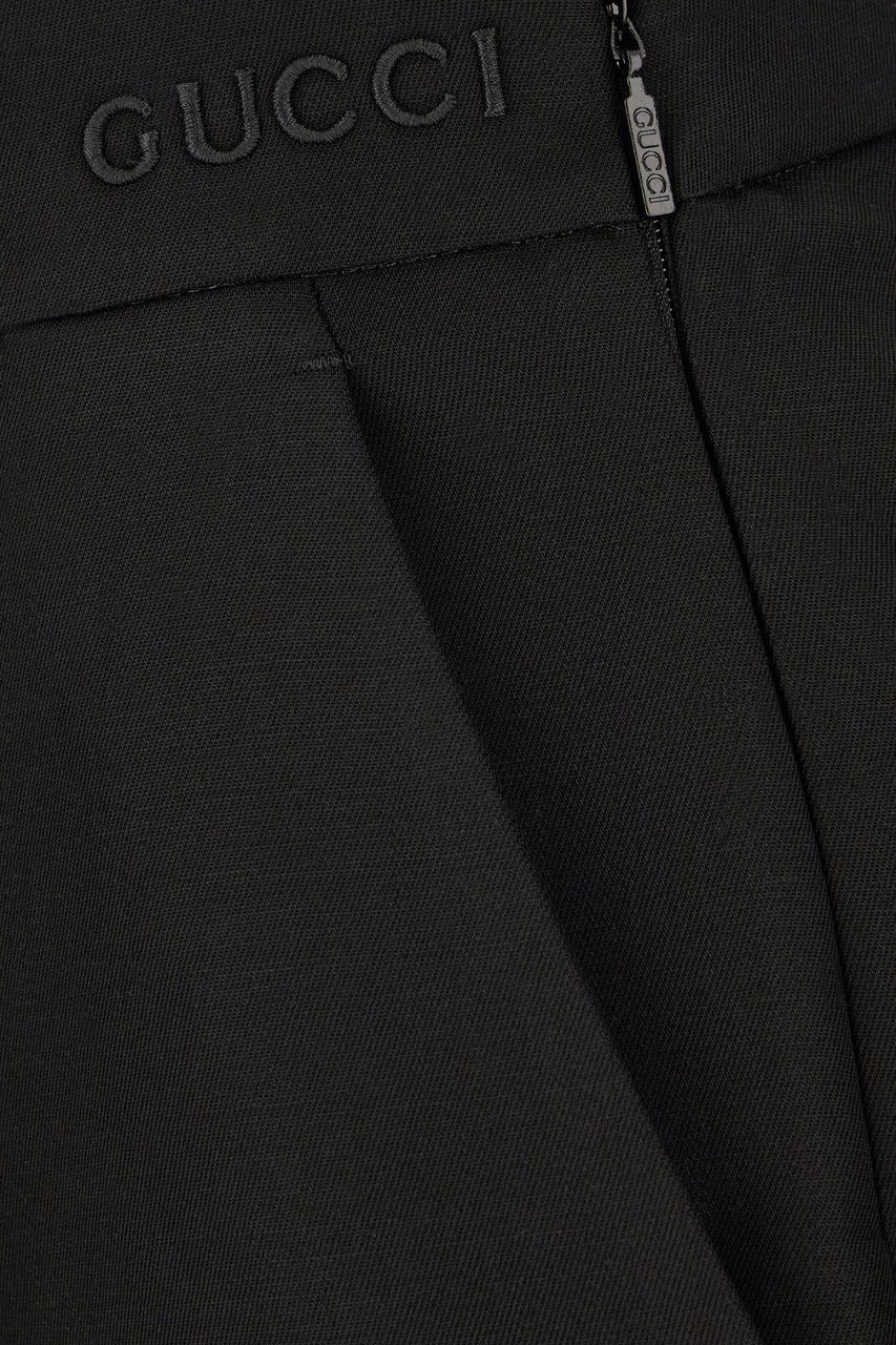 Gucci Gucci Black wool blend pants Zwart