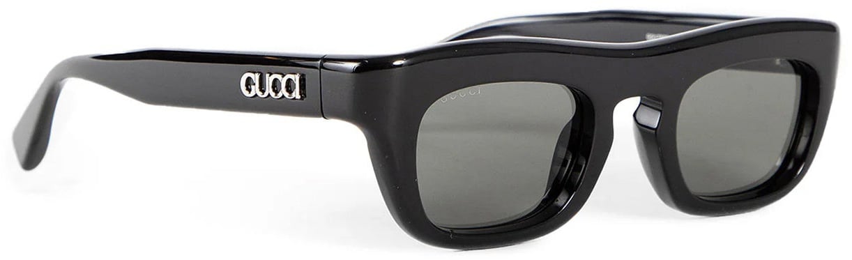 Gucci Gucci Rectangular frame sunglasses Zwart