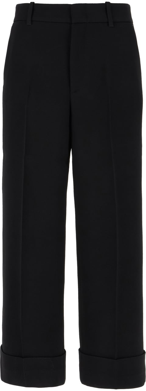 Gucci Gucci Black viscose pants Zwart