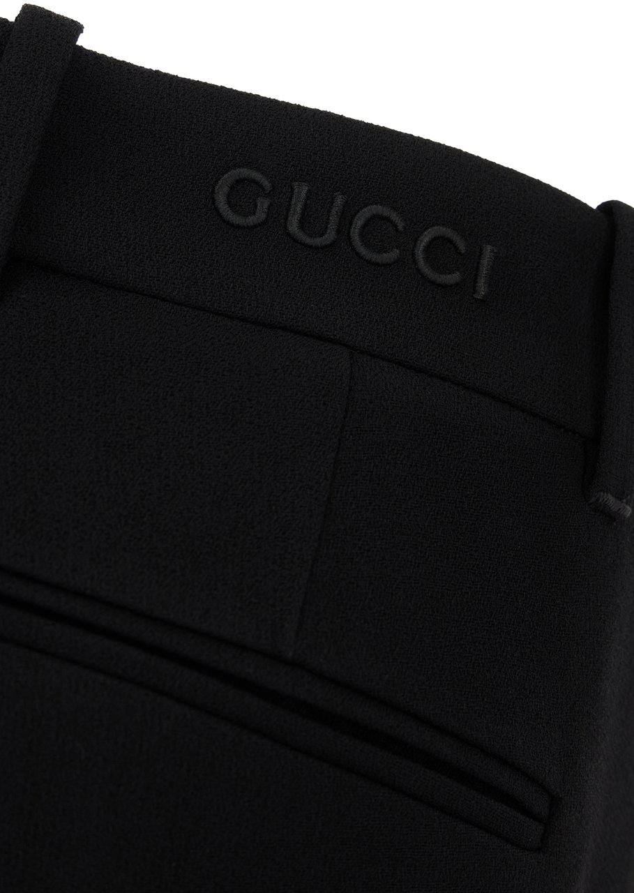 Gucci Gucci Black viscose pants Zwart