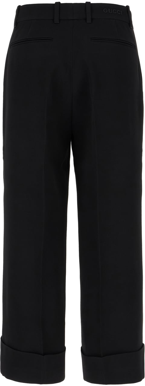 Gucci Gucci Black viscose pants Zwart