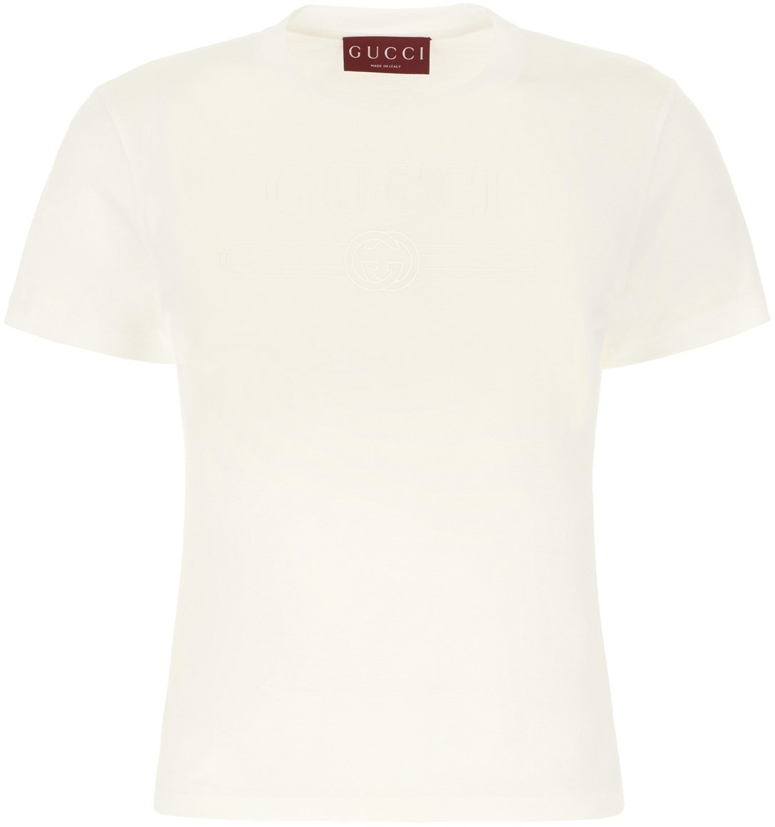 Gucci Gucci Ivory cotton t-shirt Neutraal