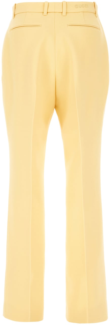 Gucci Gucci Yellow wool pants Geel