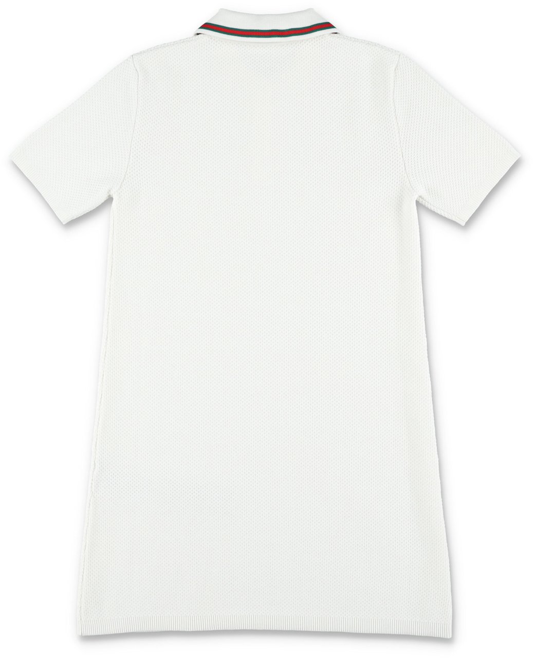 Gucci Kid - Embroidered polo dress Wit