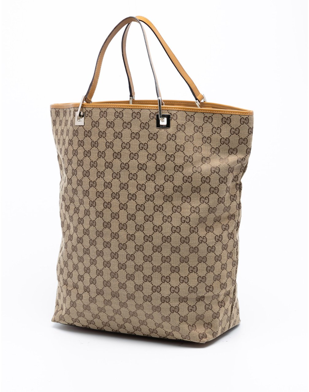 Gucci GG Canvas Tote Bruin