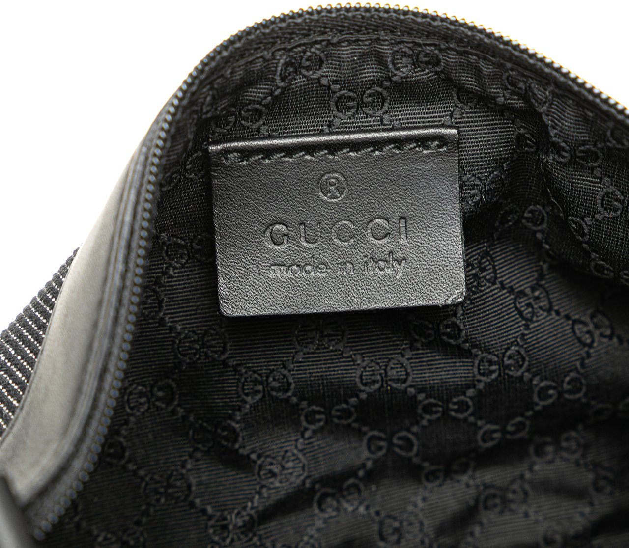Gucci Denim Web Shoulder Bag Zwart