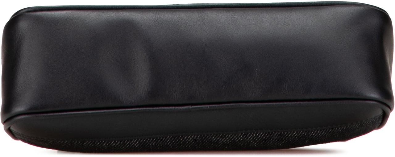Gucci Denim Web Shoulder Bag Zwart