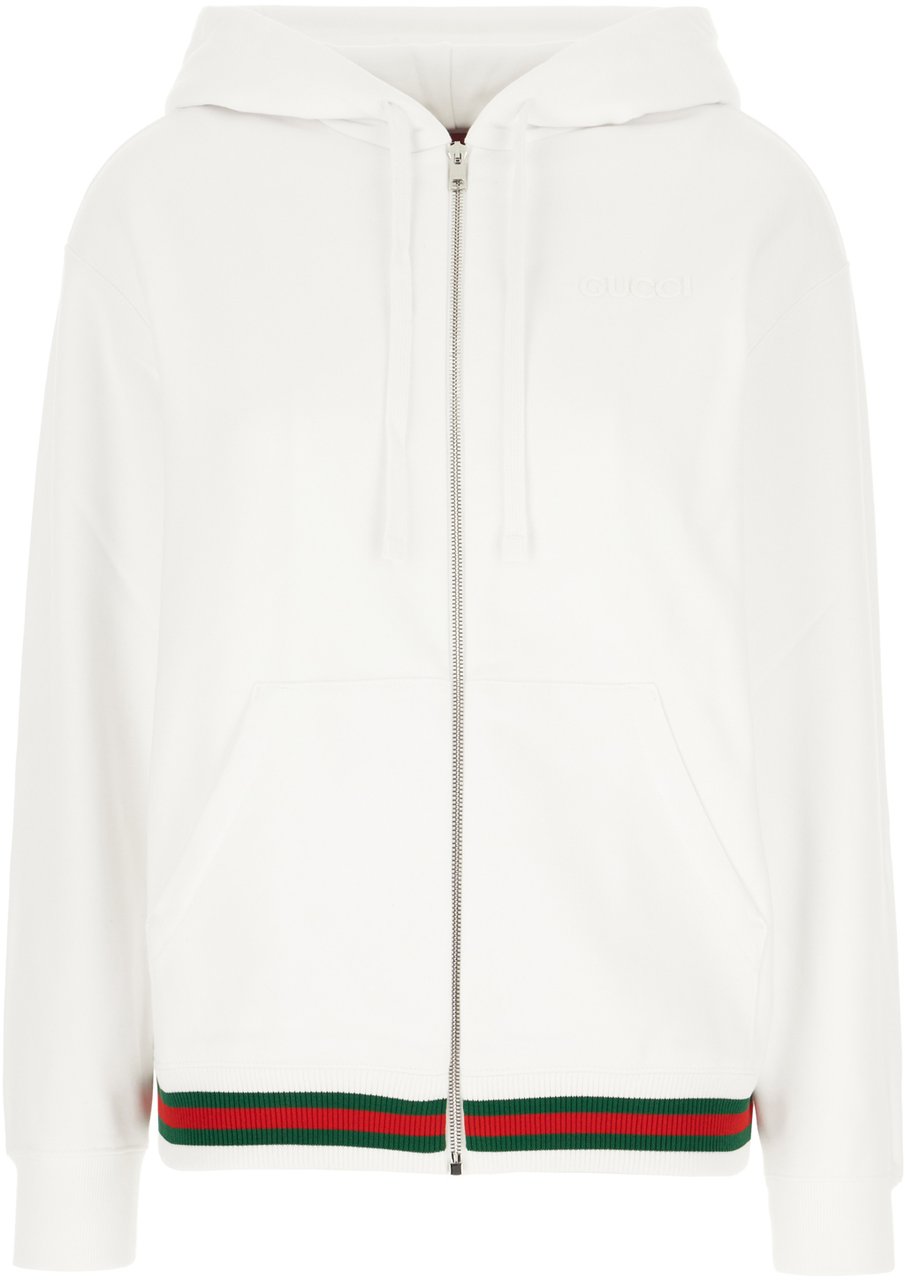 Gucci Gucci White cotton sweatshirt Wit