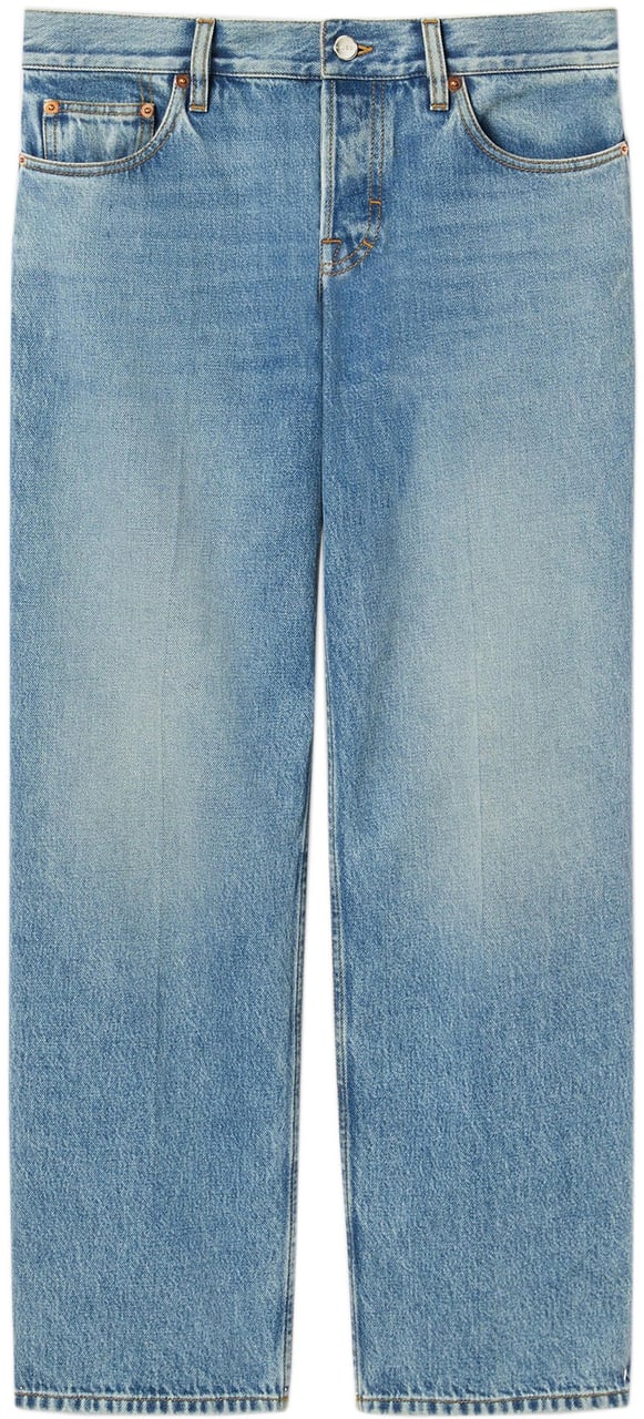 Gucci Ballerina Denim Pant Blauw