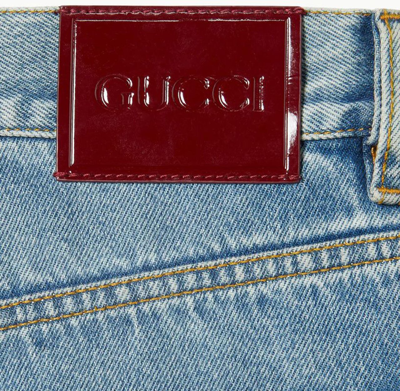 Gucci Ballerina Denim Pant Blauw