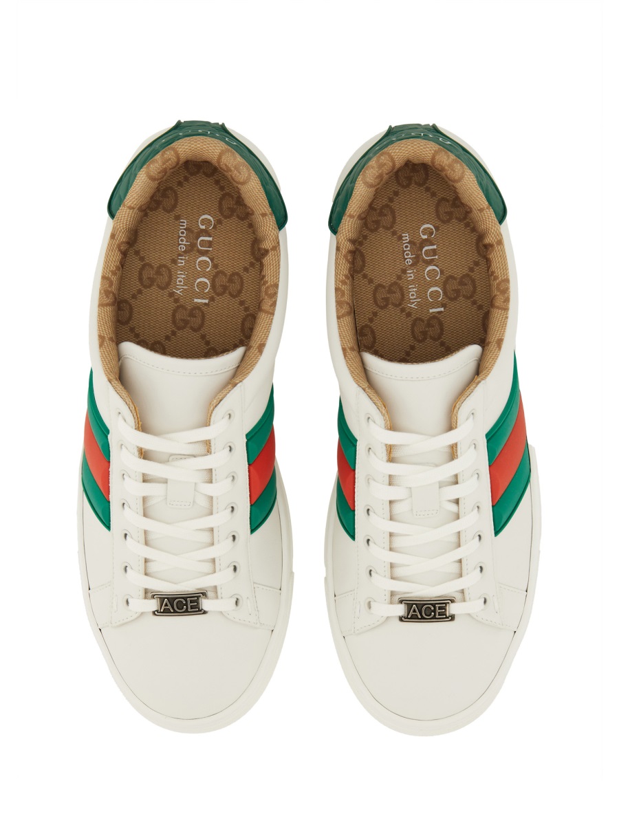 Gucci "Ace" Sneaker Wit