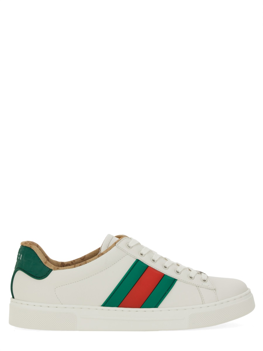 Gucci "Ace" Sneaker Wit