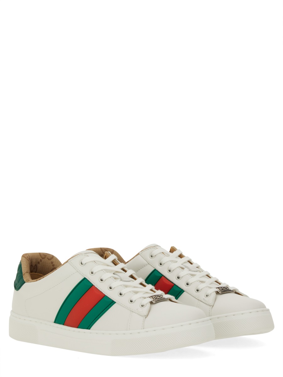 Gucci "Ace" Sneaker Wit