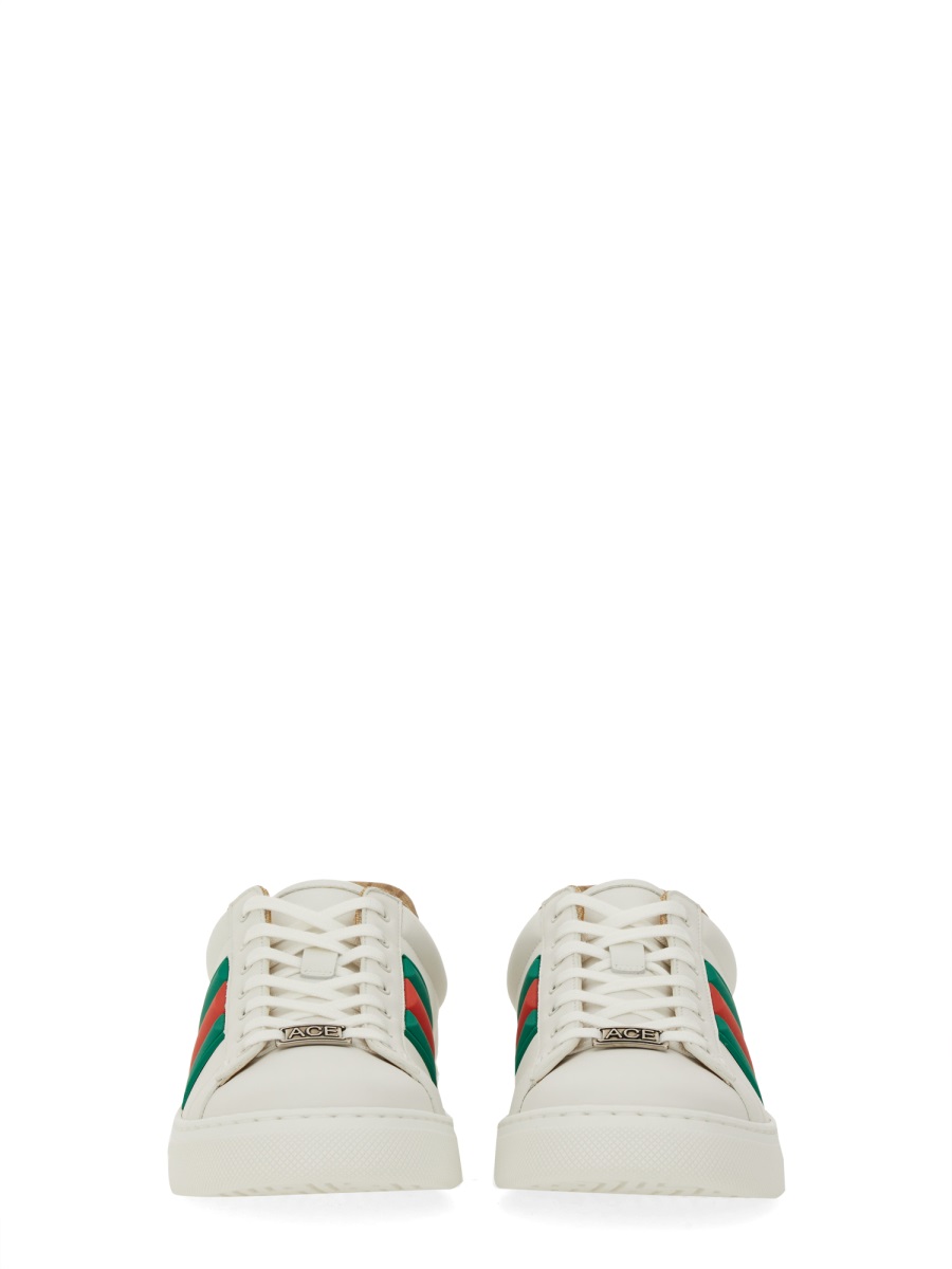 Gucci "Ace" Sneaker Wit