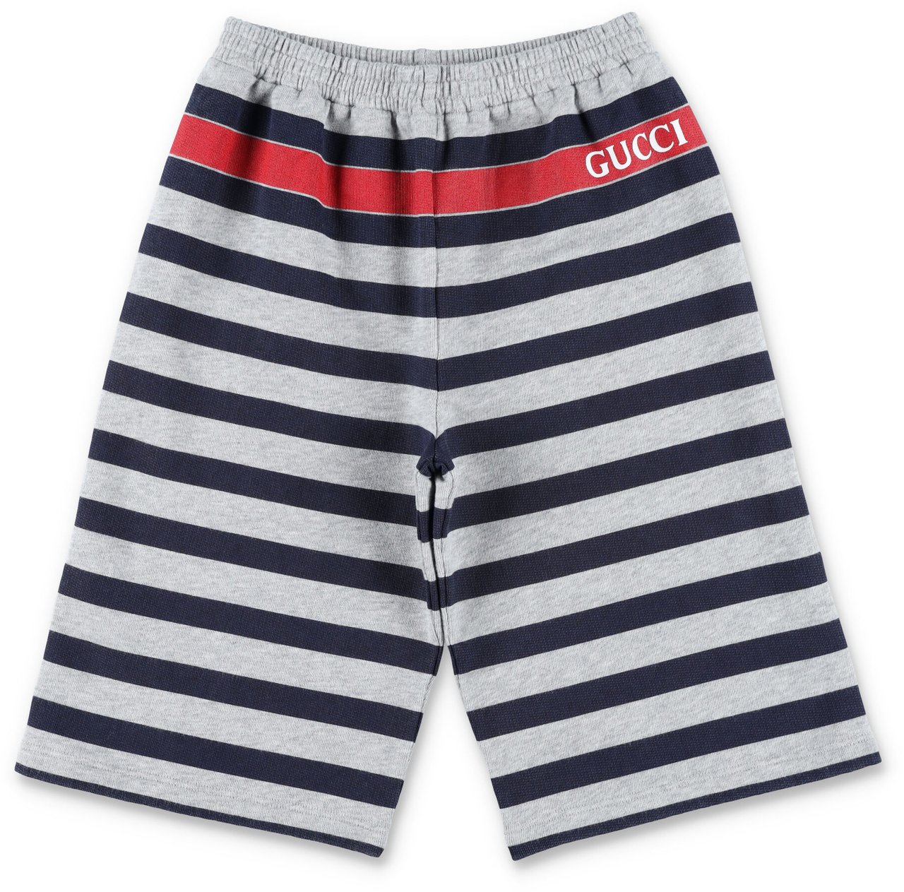 Gucci Kid - Printed cotton shorts Grijs