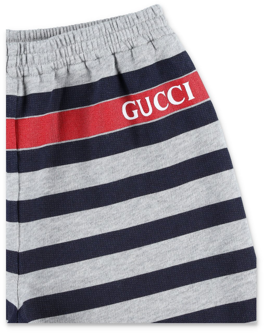Gucci Kid - Printed cotton shorts Grijs