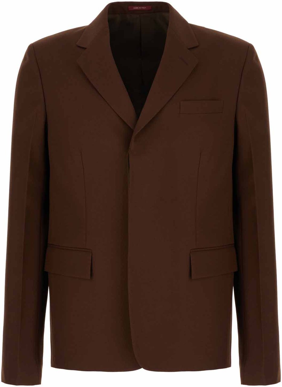 Gucci Gucci Burgundy wool blazer Rood