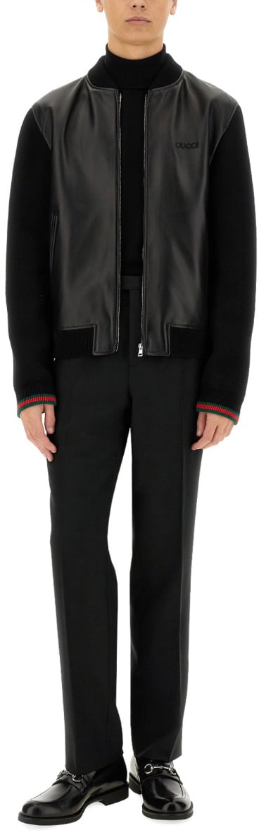 Gucci "Mini Gg" Pants Zwart