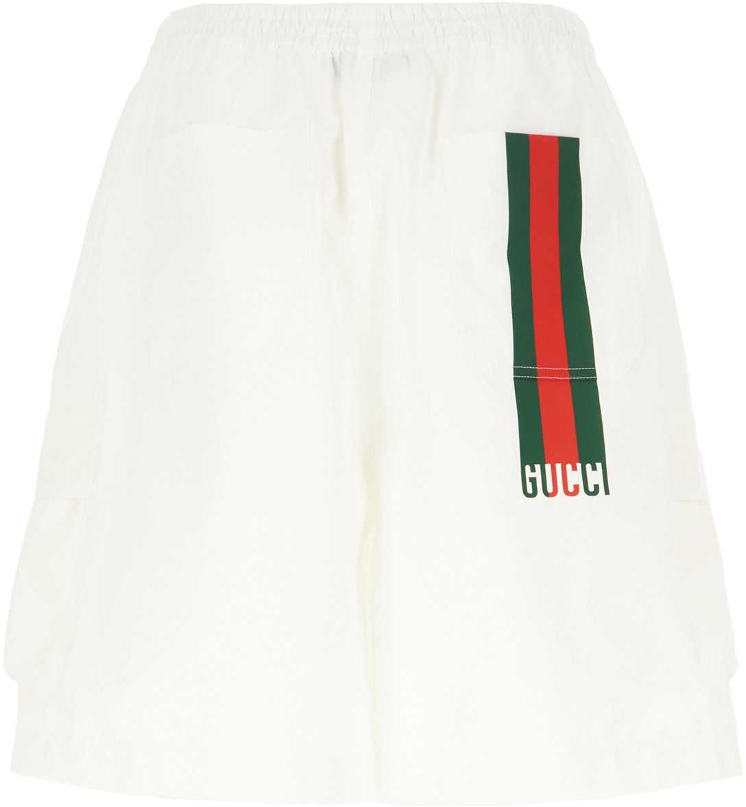 Gucci Gucci White cotton bermuda shorts Wit