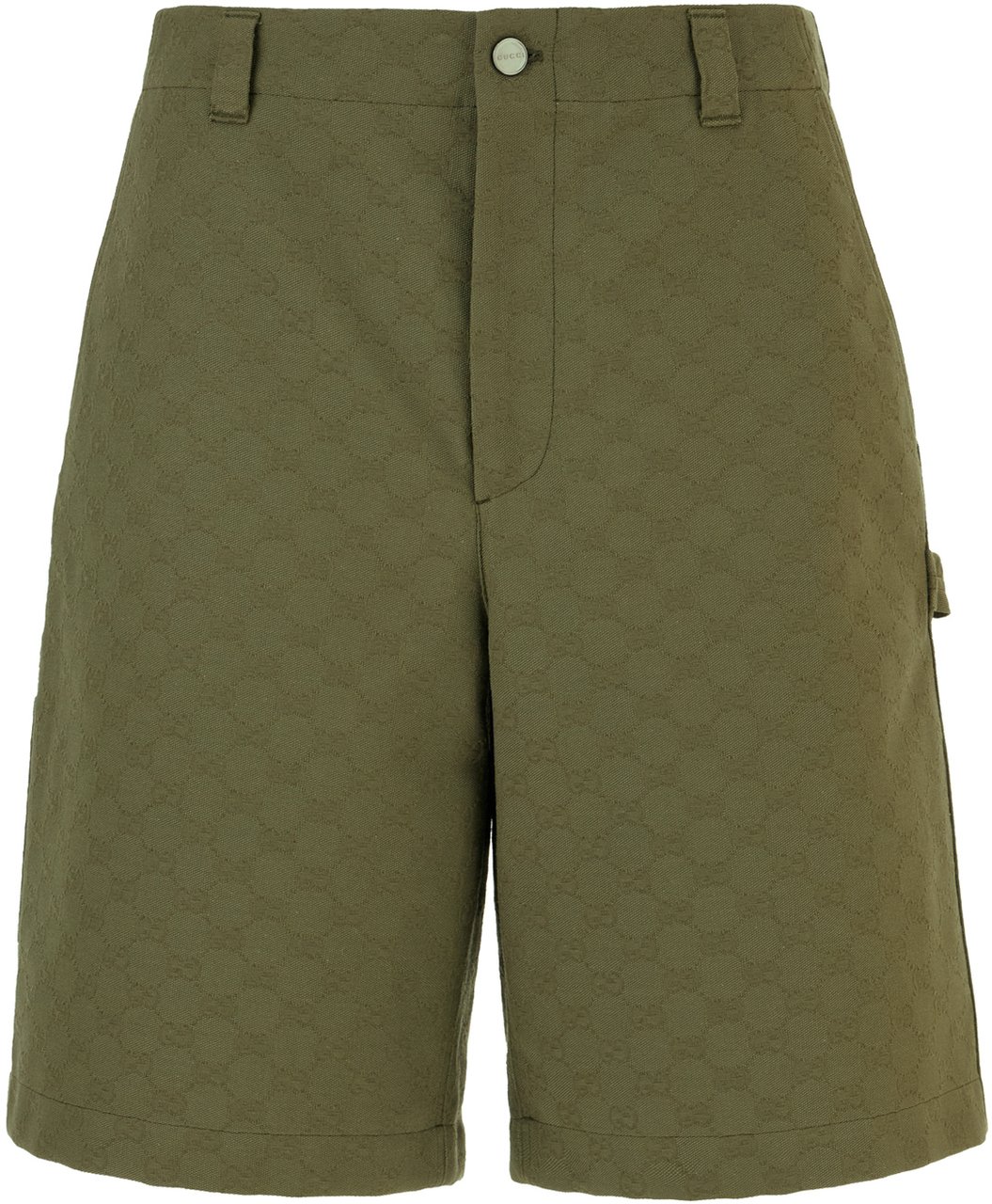 Gucci Gucci GG fabric bermuda shorts Groen