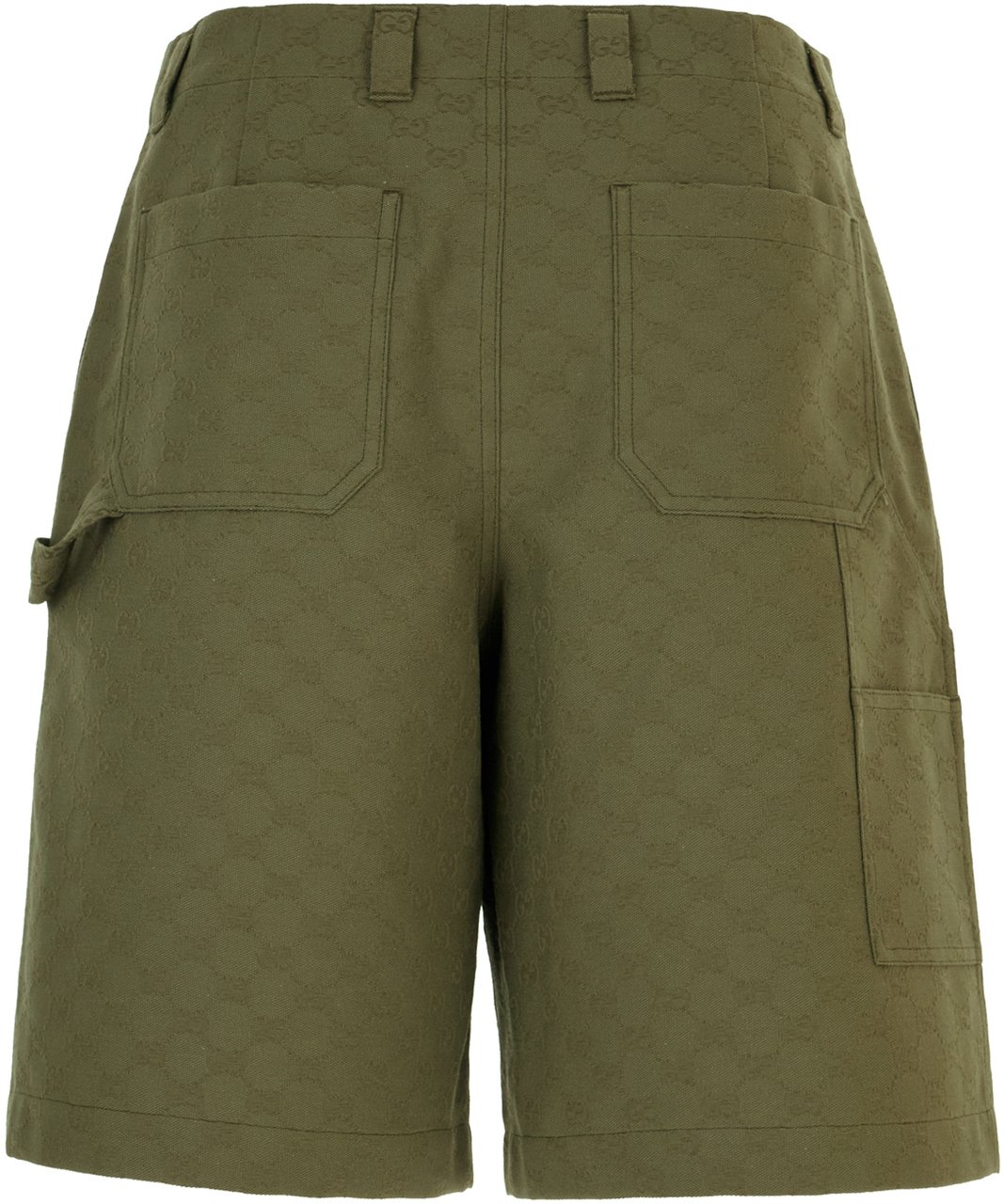 Gucci Gucci GG fabric bermuda shorts Groen