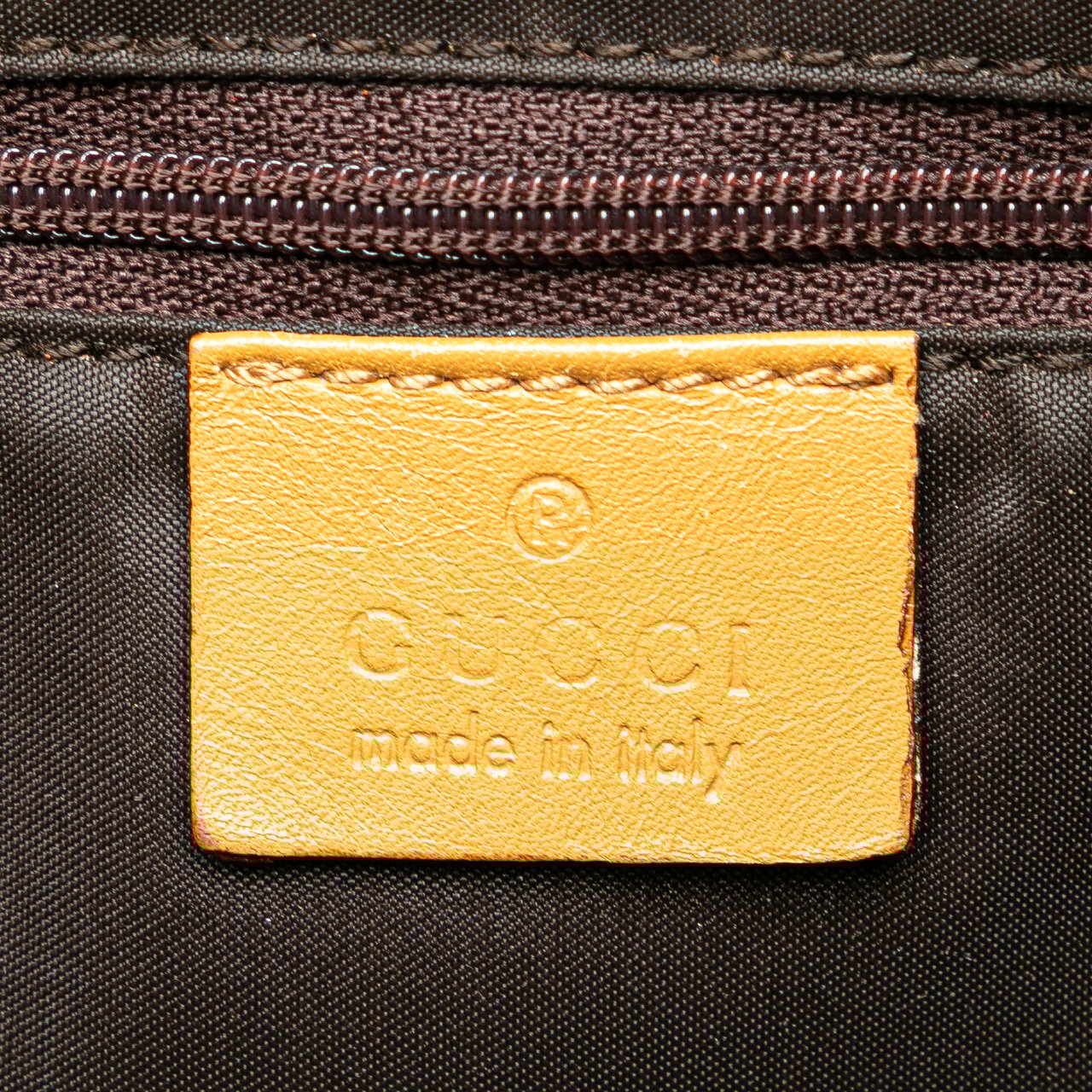 Gucci GG Canvas Bamboo Web Satchel Bruin