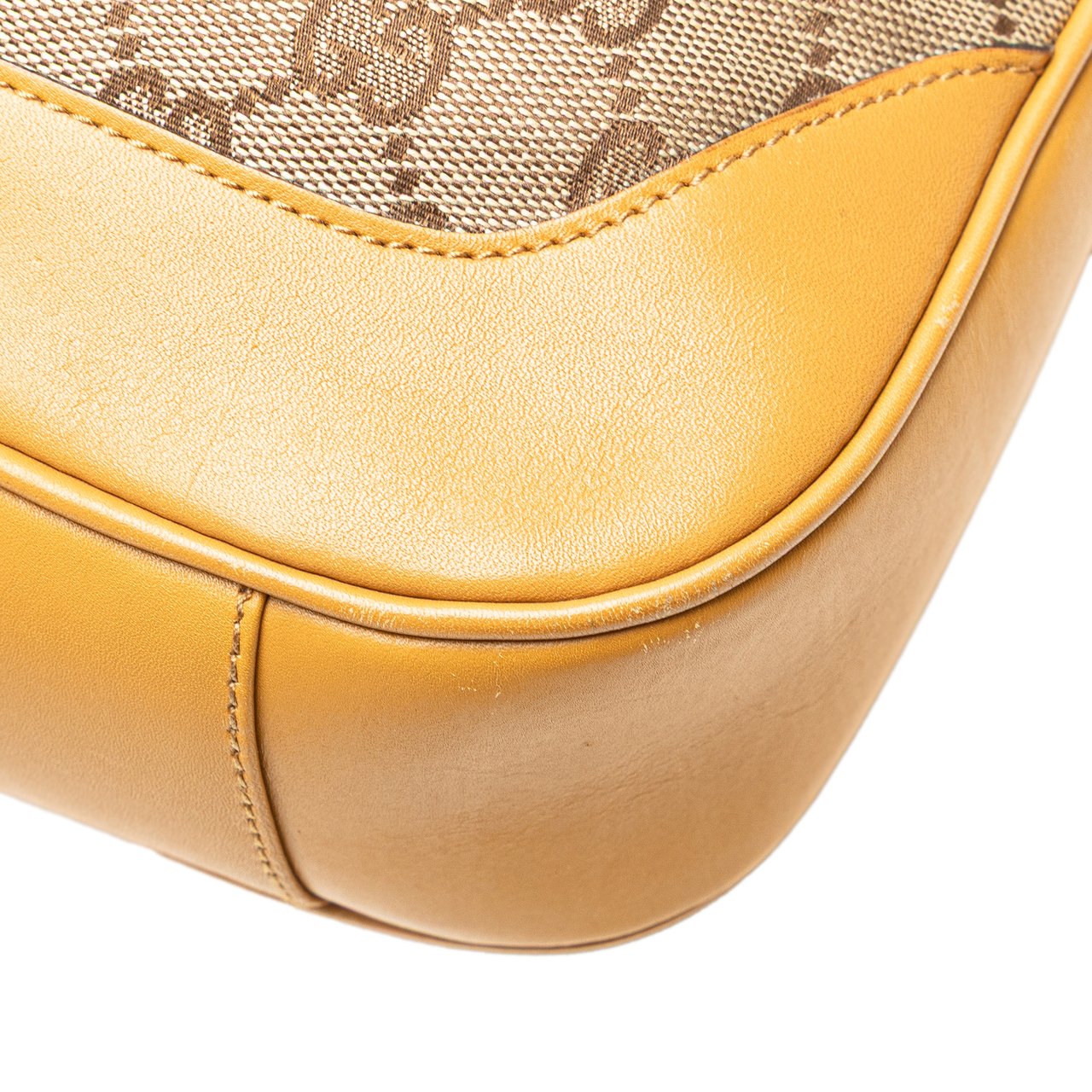 Gucci GG Canvas Bamboo Web Satchel Bruin
